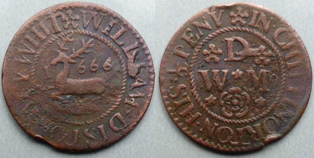 Chipping Norton, William Diston 1666 halfpenny